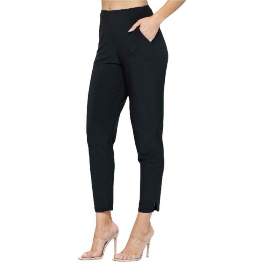 Last Tango Relaxed Black Pants with Pockets, Size X-Small Style‎ P9383